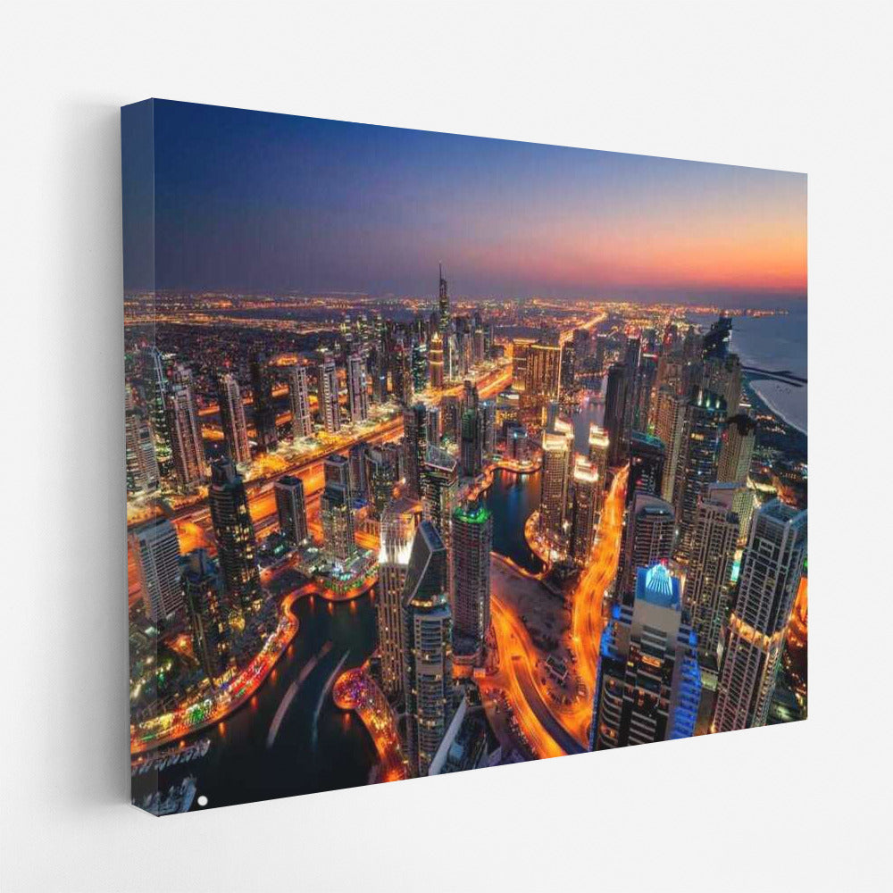 Dubai Night Magic: Cityscapes and Skylines