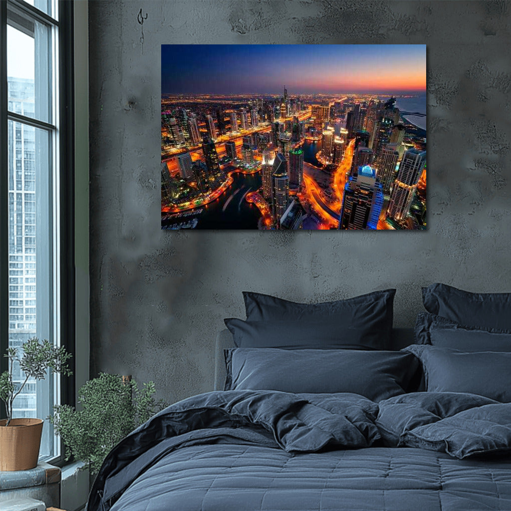 Dubai Night Magic: Cityscapes and Skylines