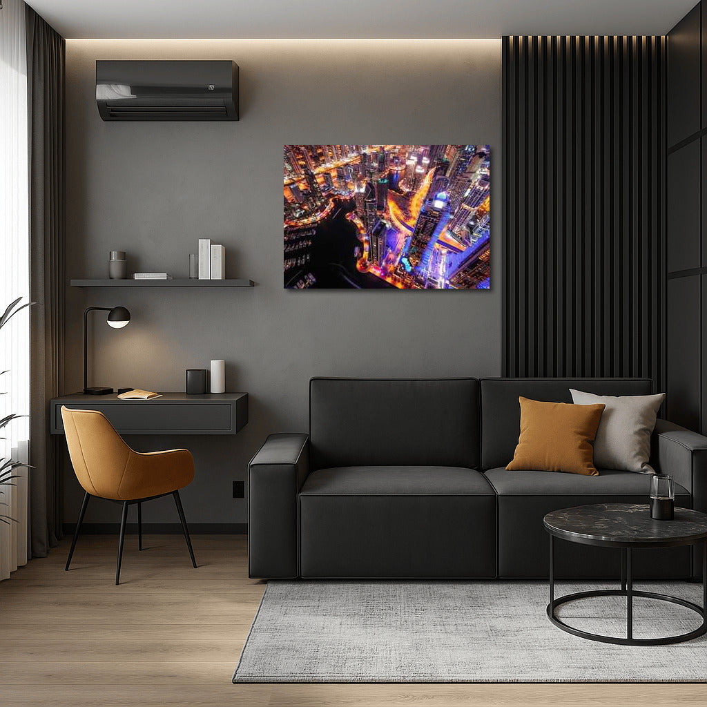 Dubai Night Lights: A Vibrant Skyline Cityscapes Skylines