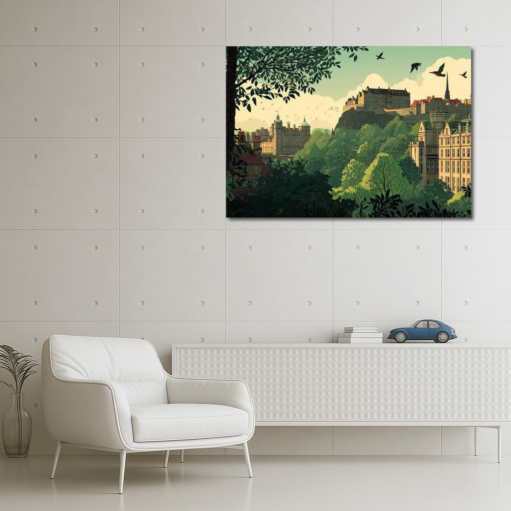 Edinburgh: History and Nature Intertwine in Cityscapes Skylines