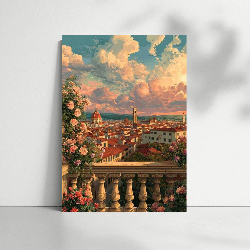 The Charm of Florence: Cityscape and Skyline