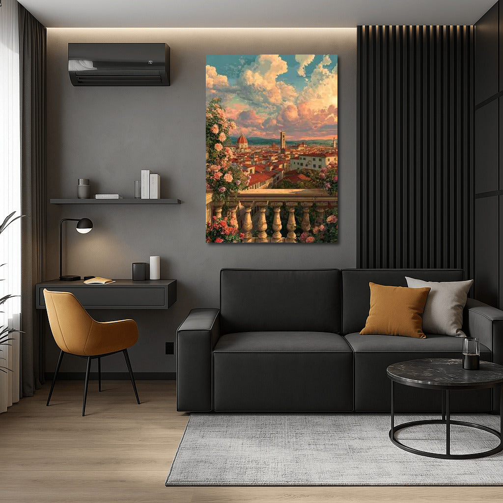 The Charm of Florence: Cityscape and Skyline