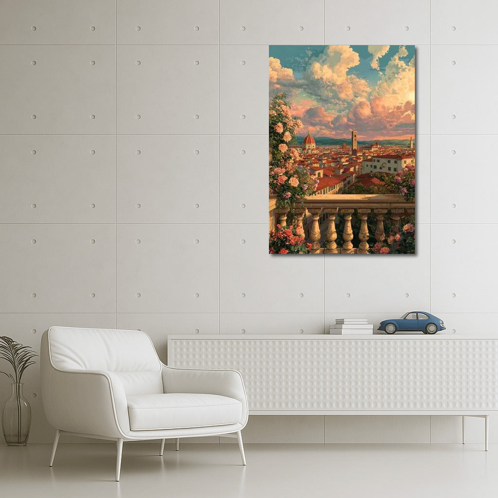 The Charm of Florence: Cityscape and Skyline
