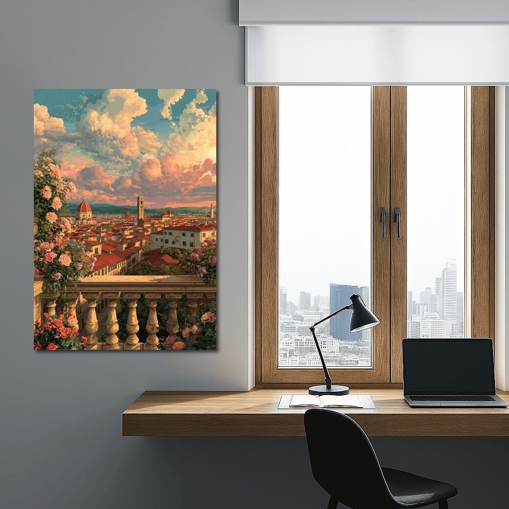 The Charm of Florence: Cityscape and Skyline