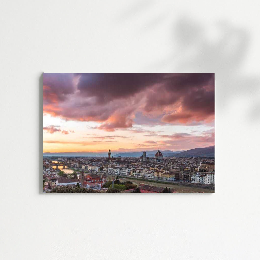 Sunset Silhouettes: Florence in an Italian Dream