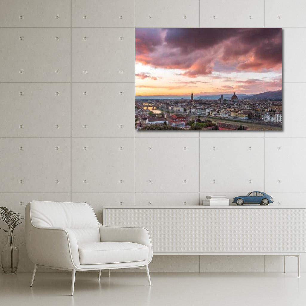 Sunset Silhouettes: Florence in an Italian Dream