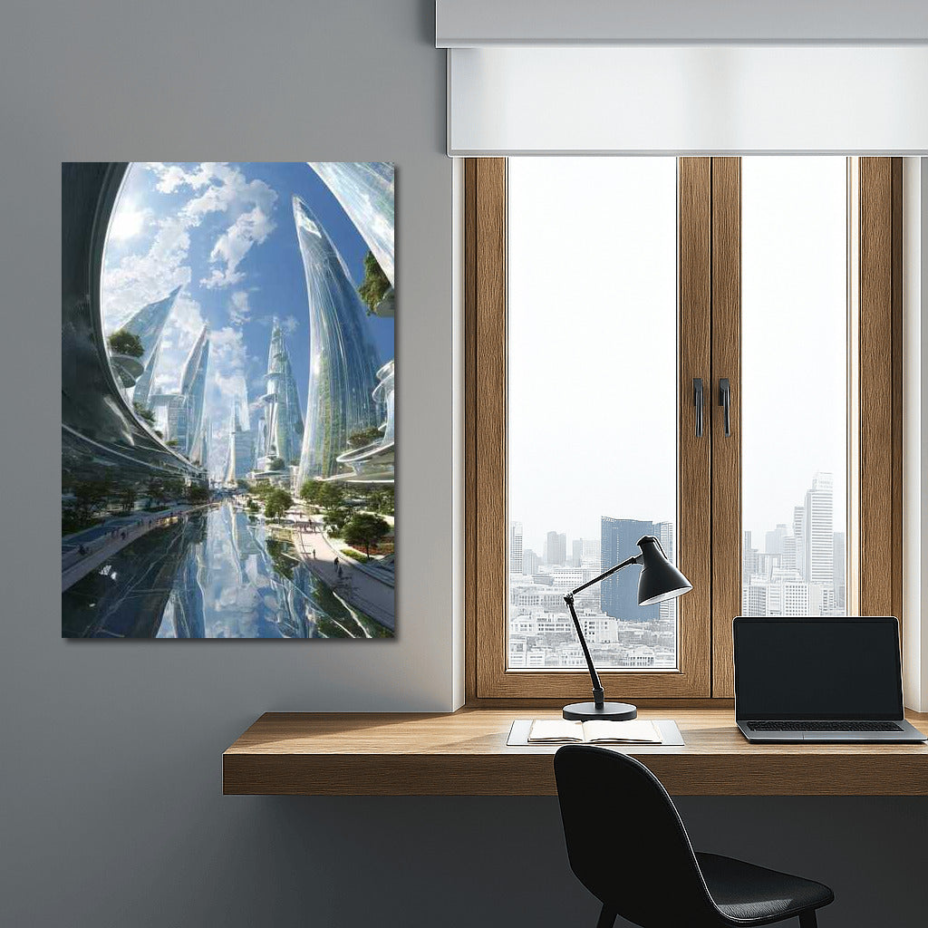 Future Horizon: Futuristic City Skyline