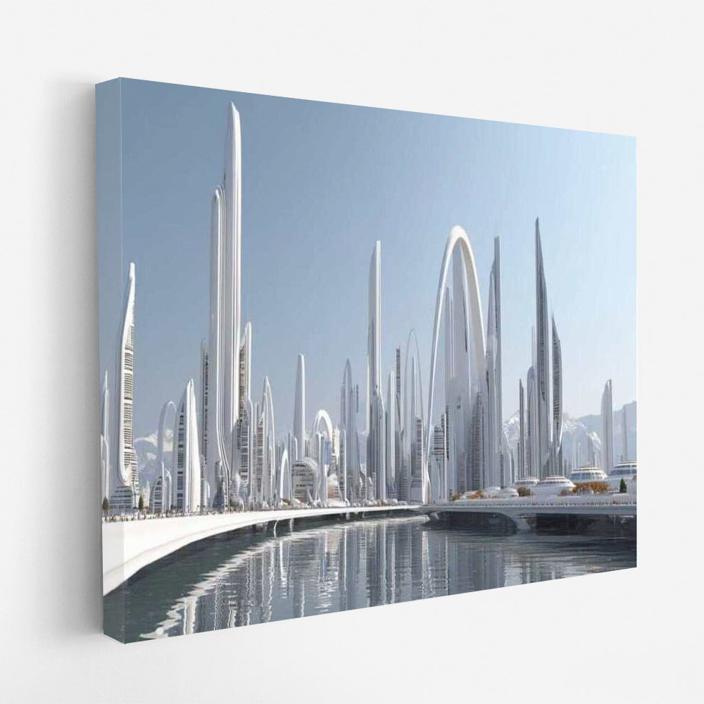 Rise of the Skyscrapers: Futuristic Cityscape