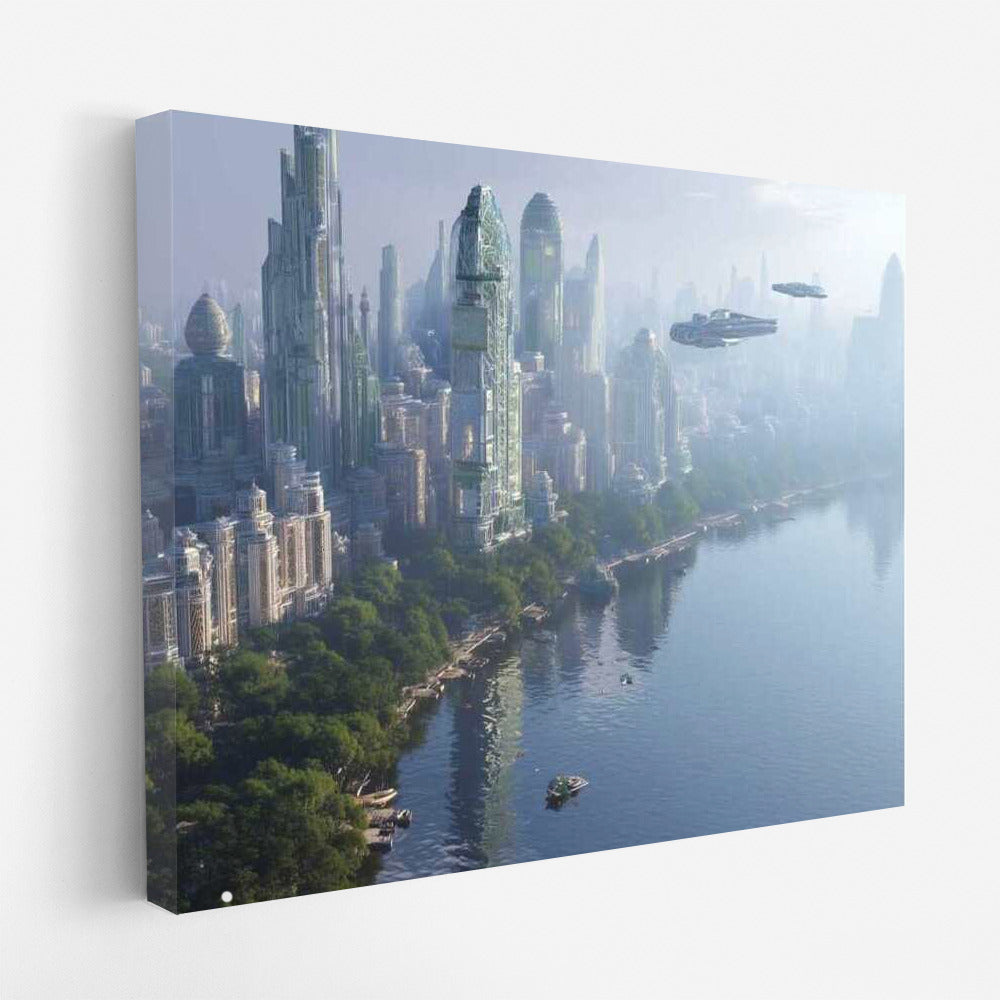 Future Horizons: Futuristic City in the Sky