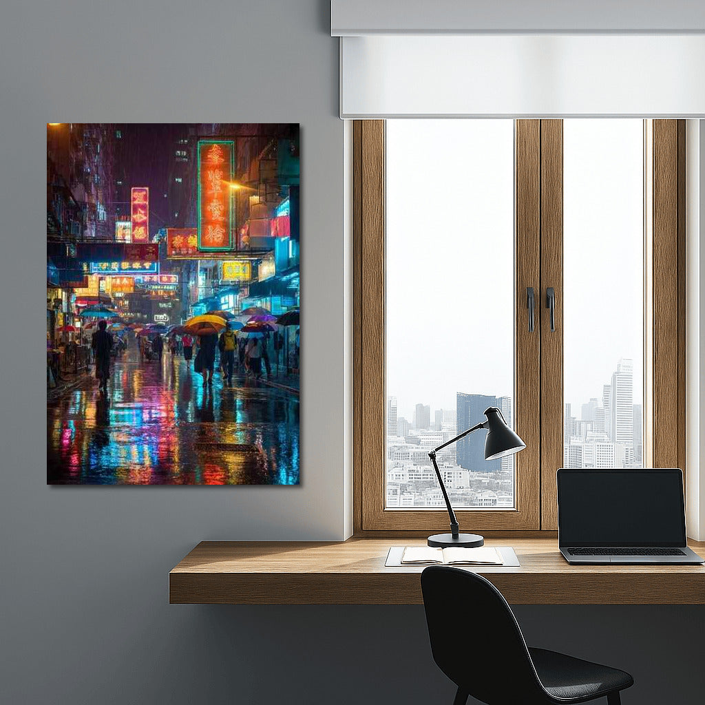 Hong Kong Night Symphony: Vivid Reflections Cityscapes Skylines