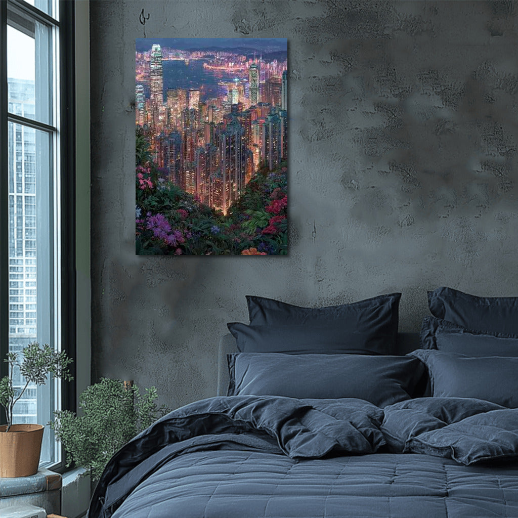 Hong Kong Night Lights: City and Nature in Harmony
