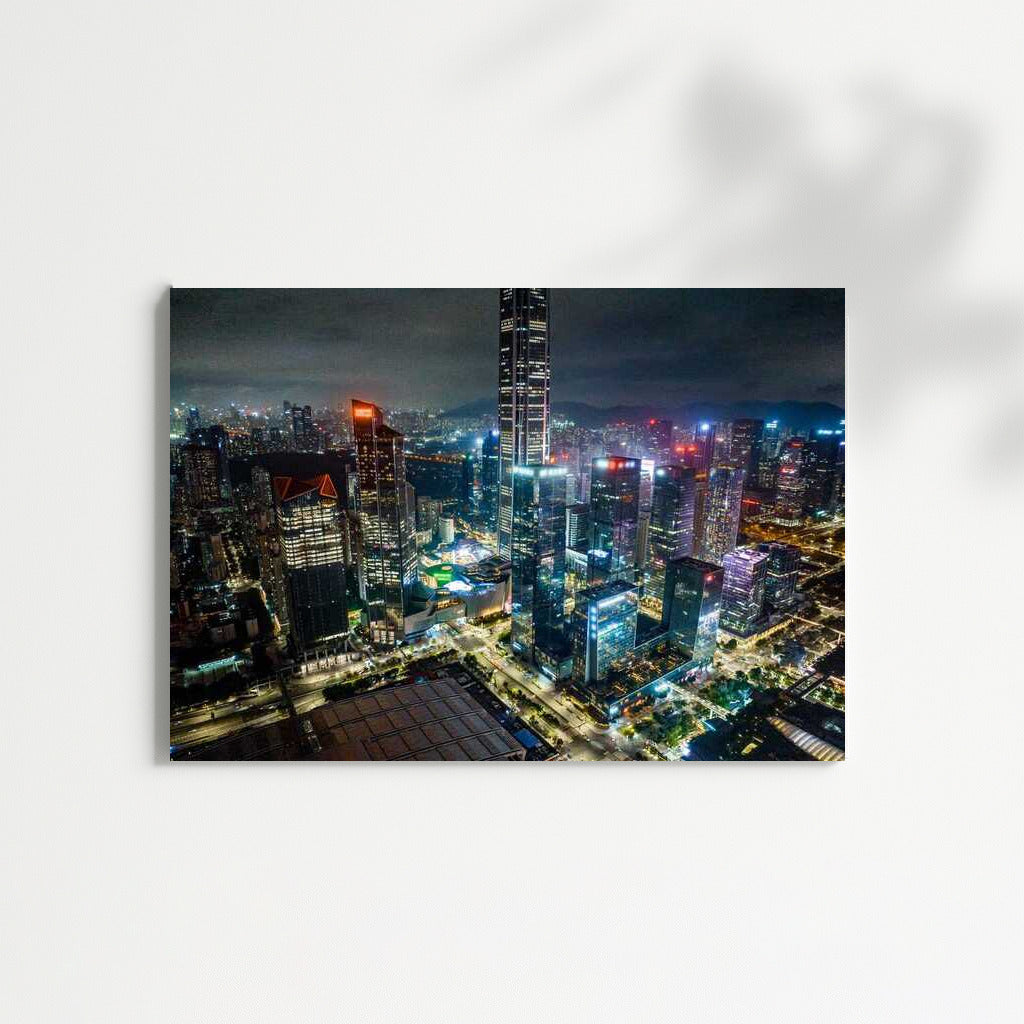 Hong Kong Glows at Night: China's Cityscapes and Skyscrapers