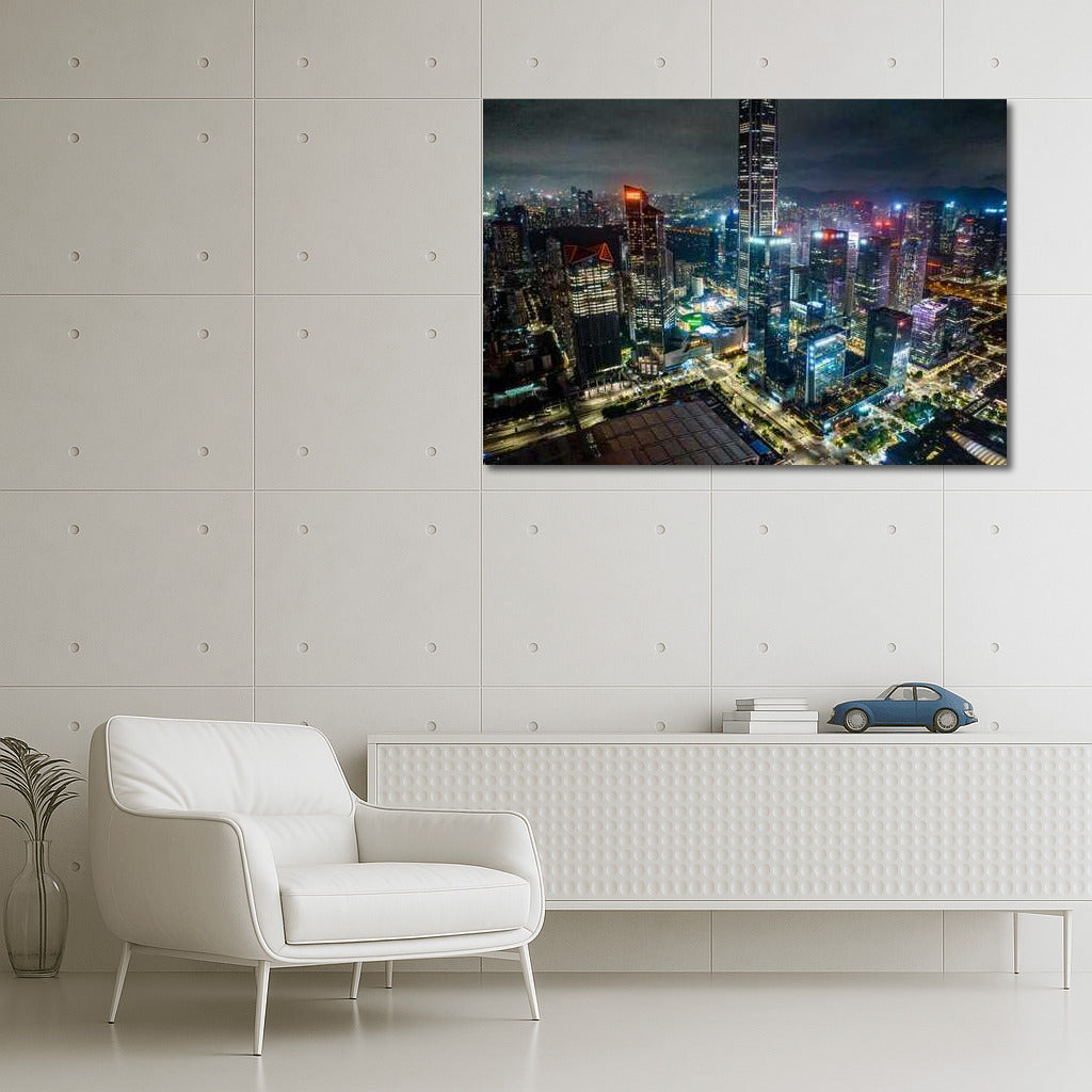 Hong Kong Glows at Night: China's Cityscapes and Skyscrapers