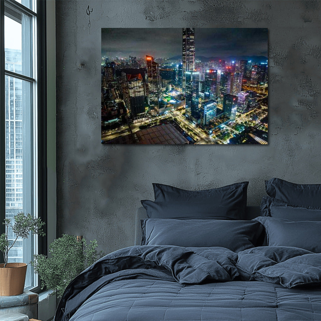 Hong Kong Glows at Night: China's Cityscapes and Skyscrapers