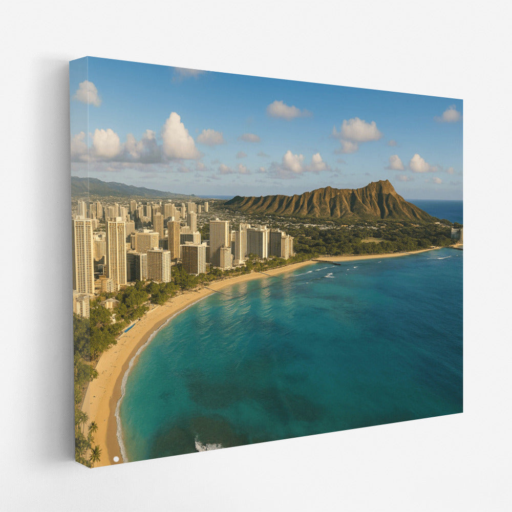 Tropical Skyline: Honolulu City Lights
