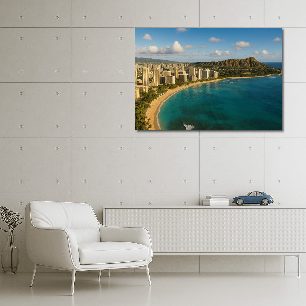 Tropical Skyline: Honolulu City Lights