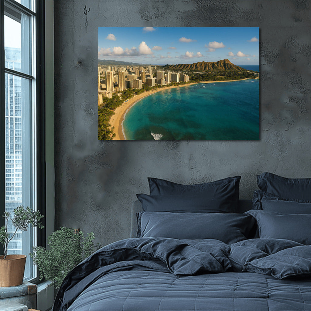 Tropical Skyline: Honolulu City Lights