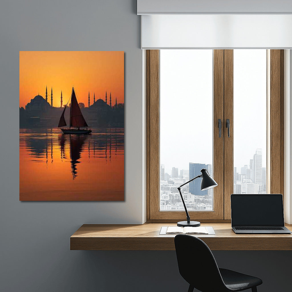 Istanbul Sunset Silhouette: The Magic of Horizon and Sails