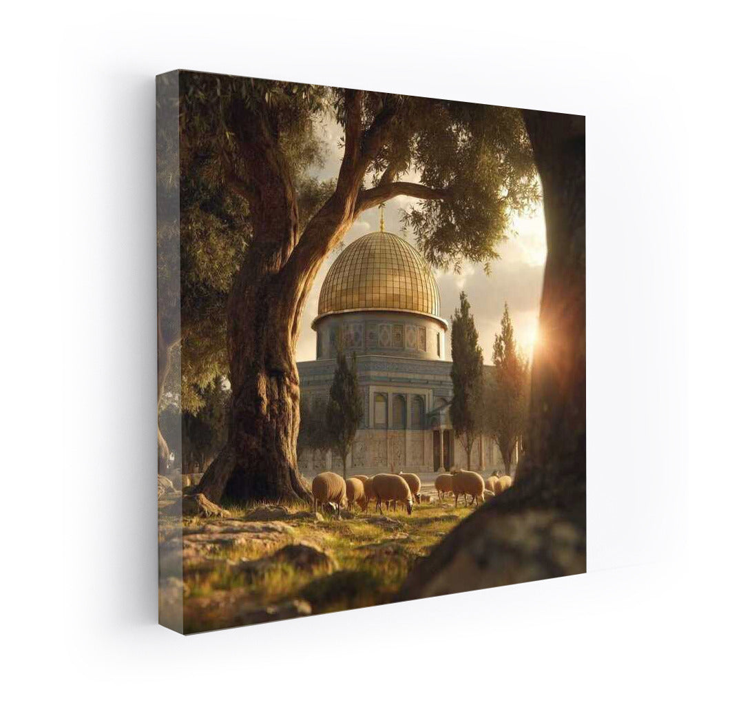 Evening Dome of Jerusalem: The Glow of the Eternal City