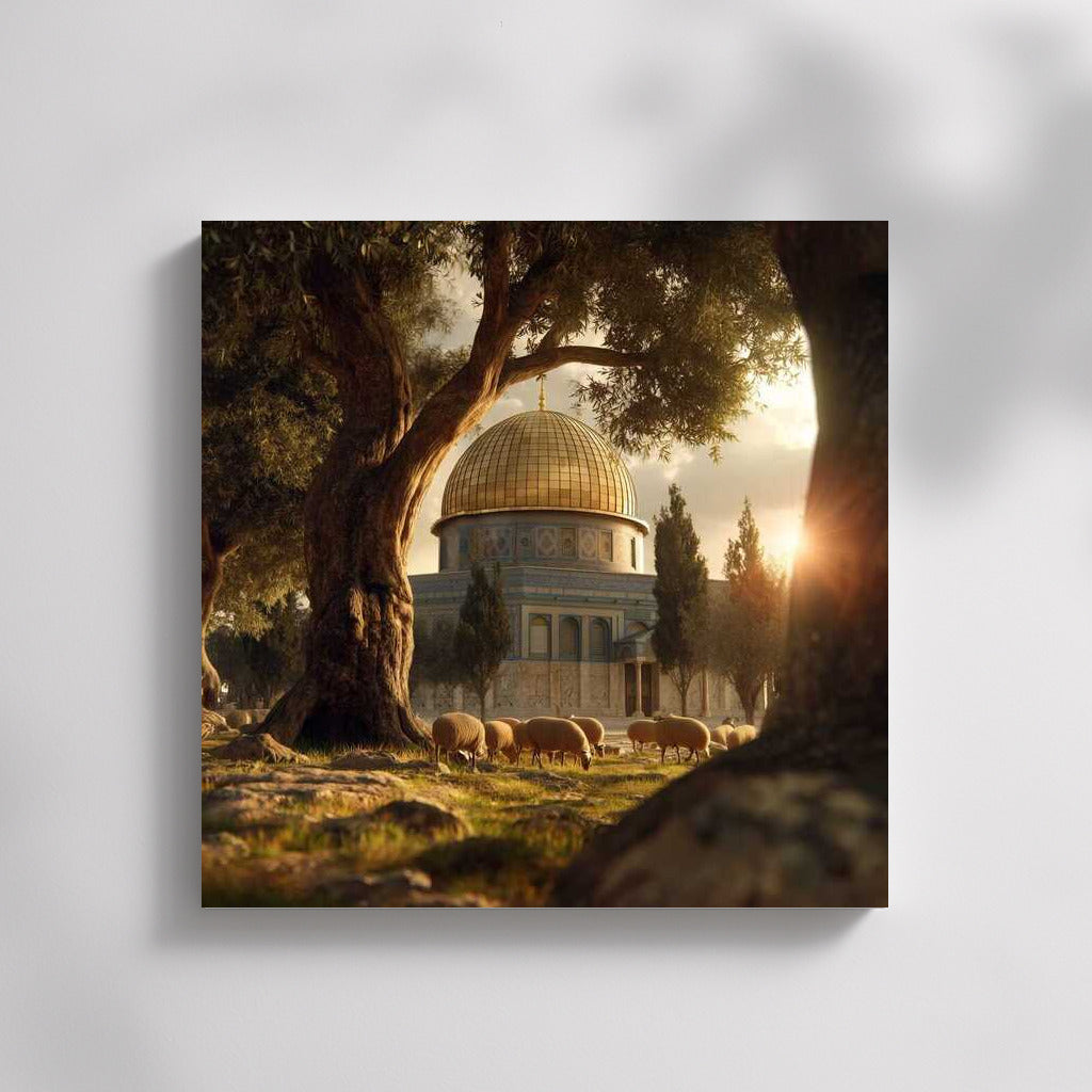 Evening Dome of Jerusalem: The Glow of the Eternal City