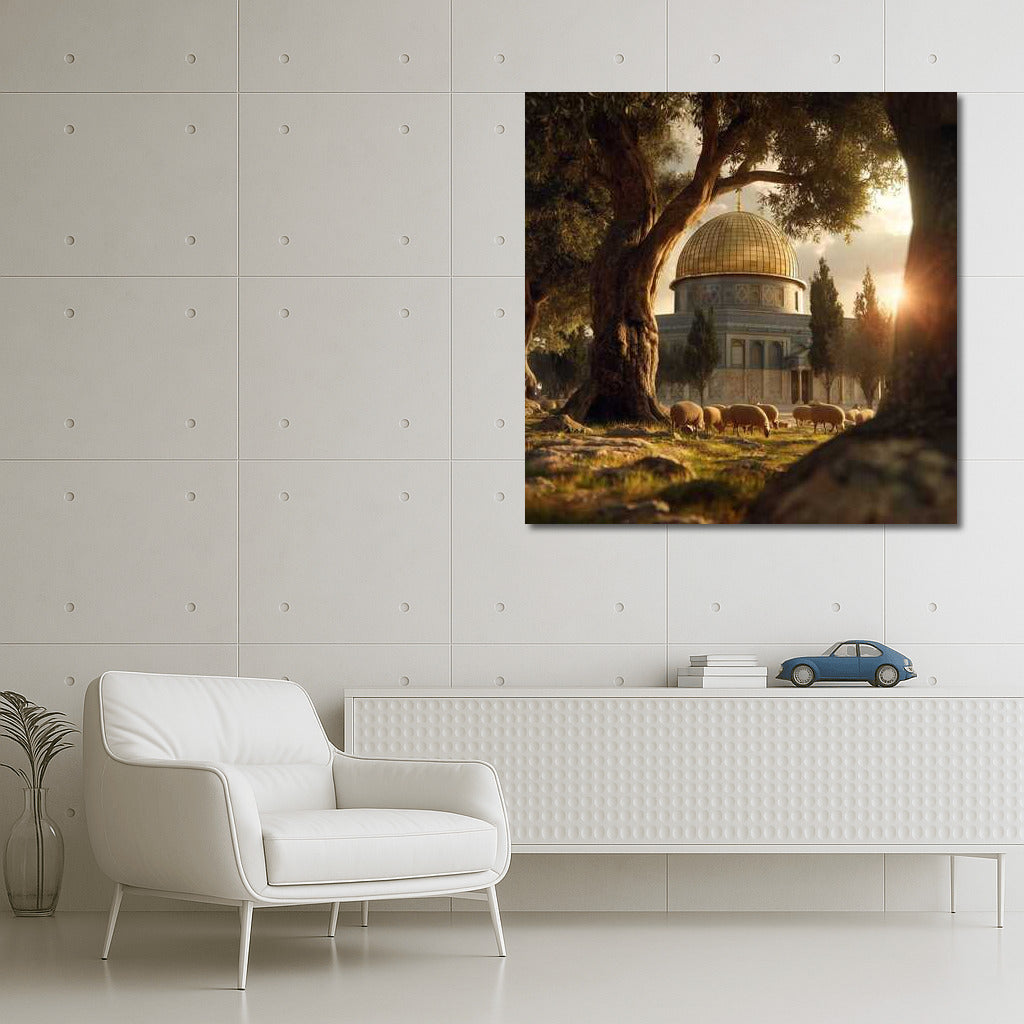 Evening Dome of Jerusalem: The Glow of the Eternal City