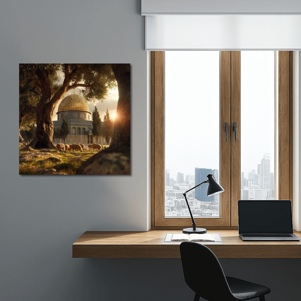Evening Dome of Jerusalem: The Glow of the Eternal City