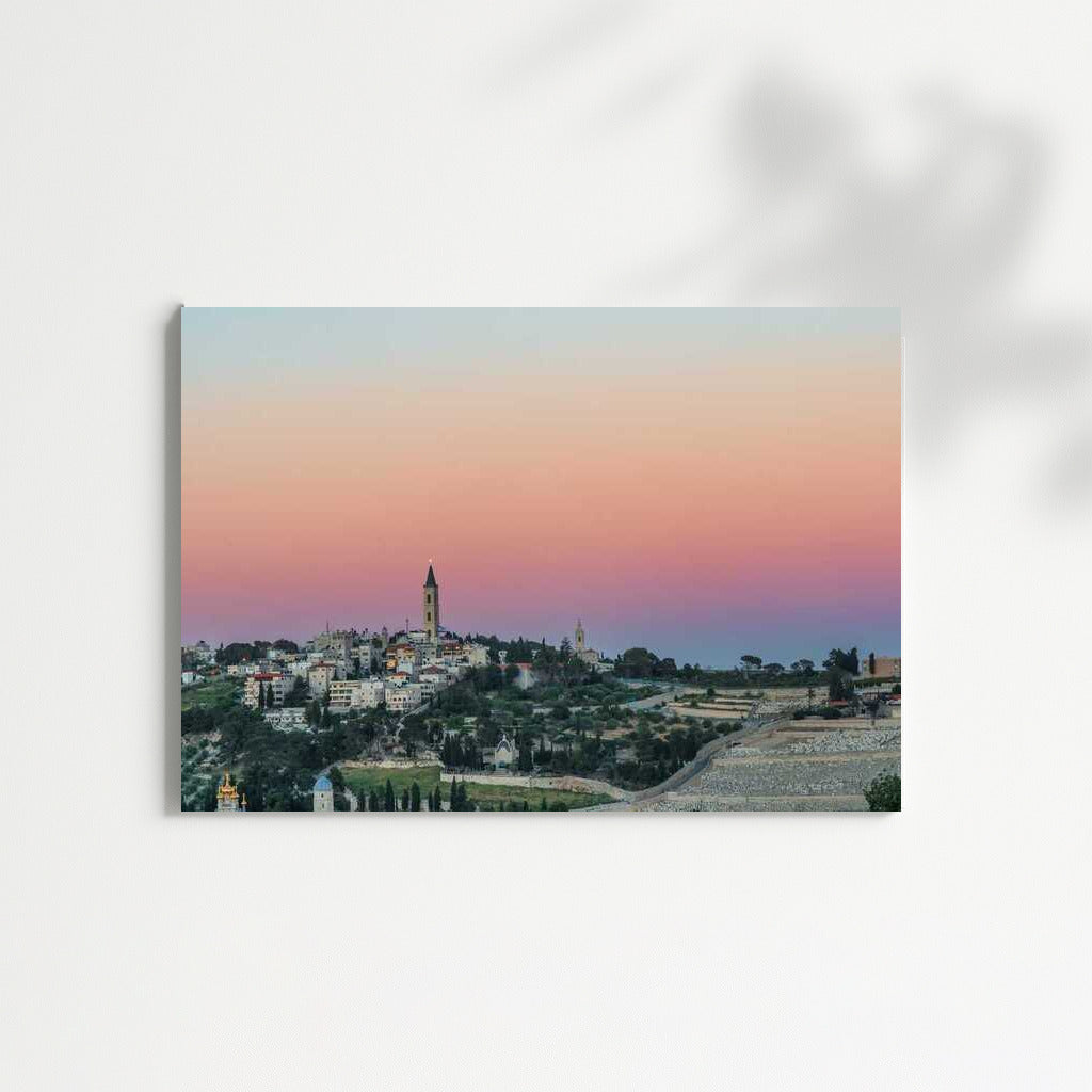 Jerusalem Evening Silhouette: City Panorama