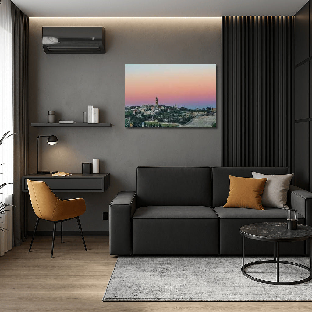 Jerusalem Evening Silhouette: City Panorama