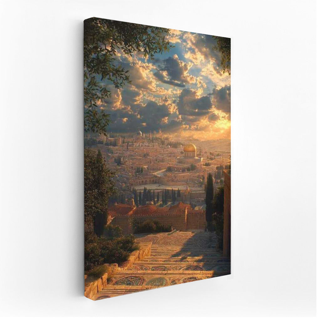 Sunset Magic of Jerusalem: Panorama of the Ancient City