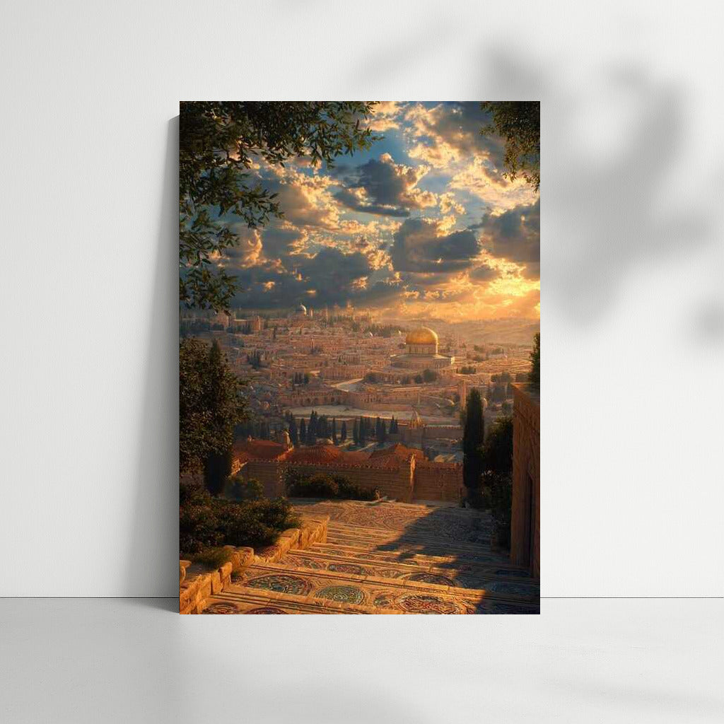 Sunset Magic of Jerusalem: Panorama of the Ancient City