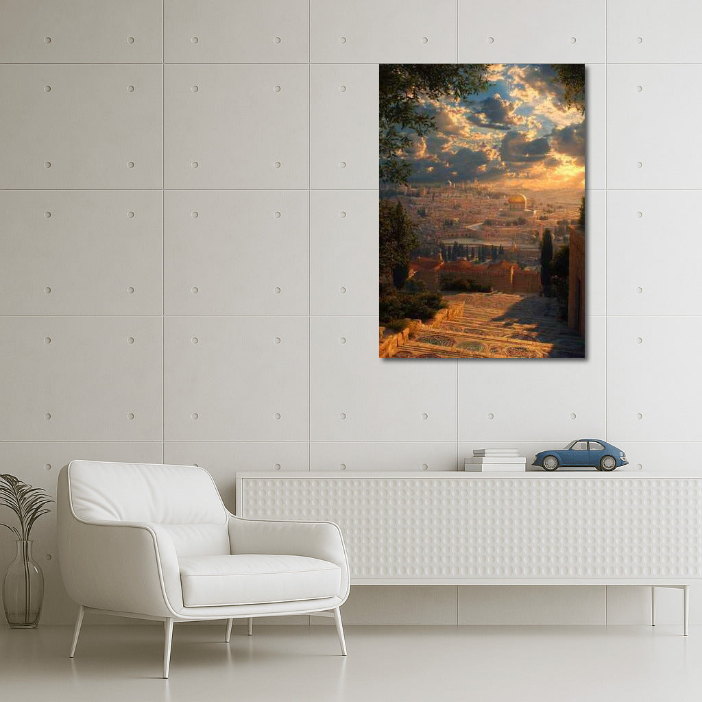 Sunset Magic of Jerusalem: Panorama of the Ancient City