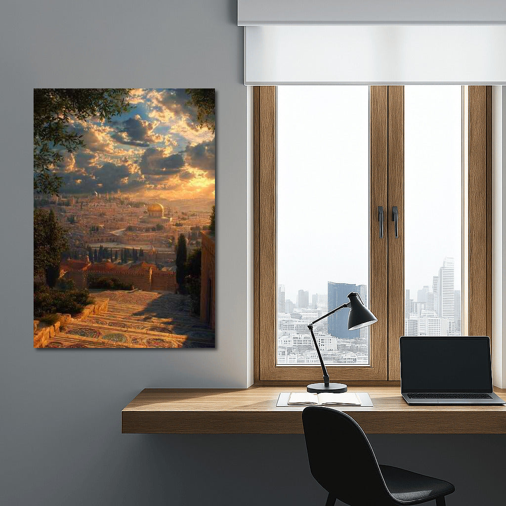 Sunset Magic of Jerusalem: Panorama of the Ancient City