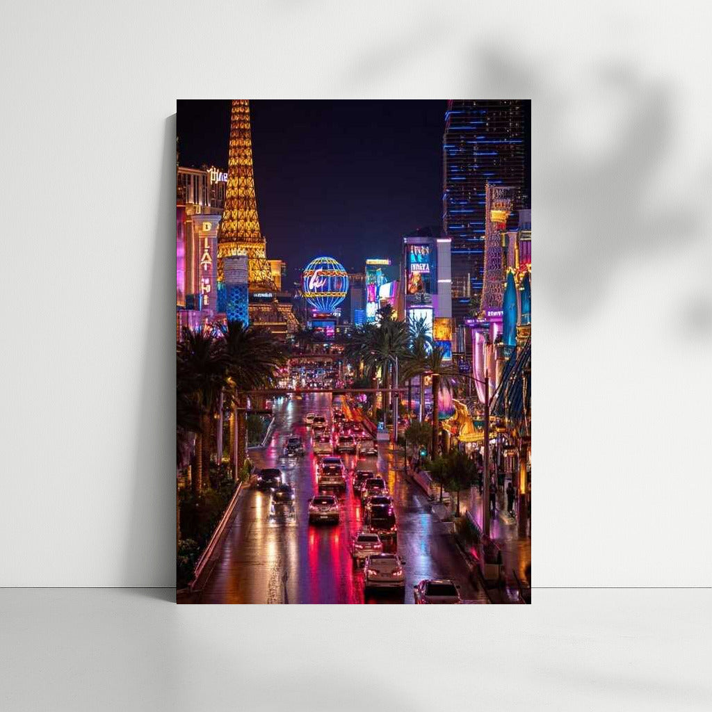 Las Vegas Nightlife: City Skyline and Lights