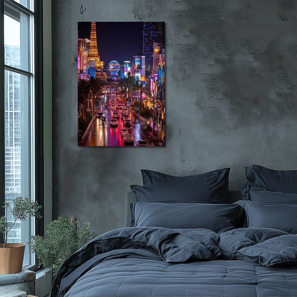 Las Vegas Nightlife: City Skyline and Lights