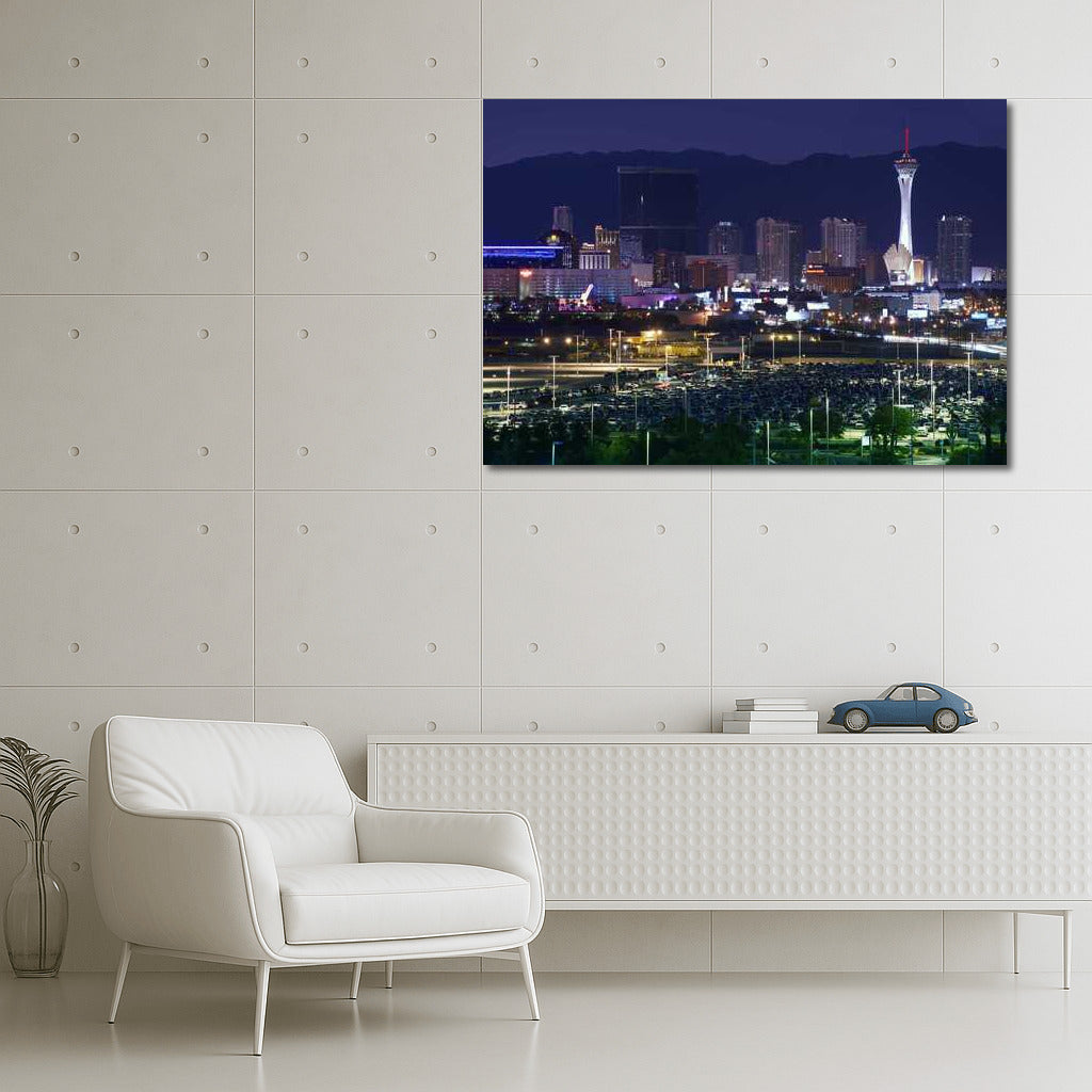 Neon Night Las Vegas: Cityscapes Skylines USA
