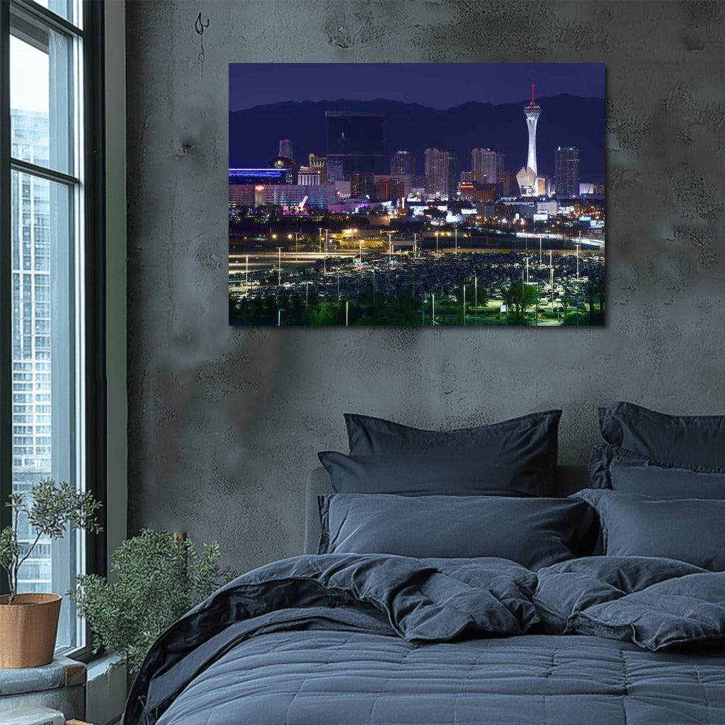 Neon Night Las Vegas: Cityscapes Skylines USA