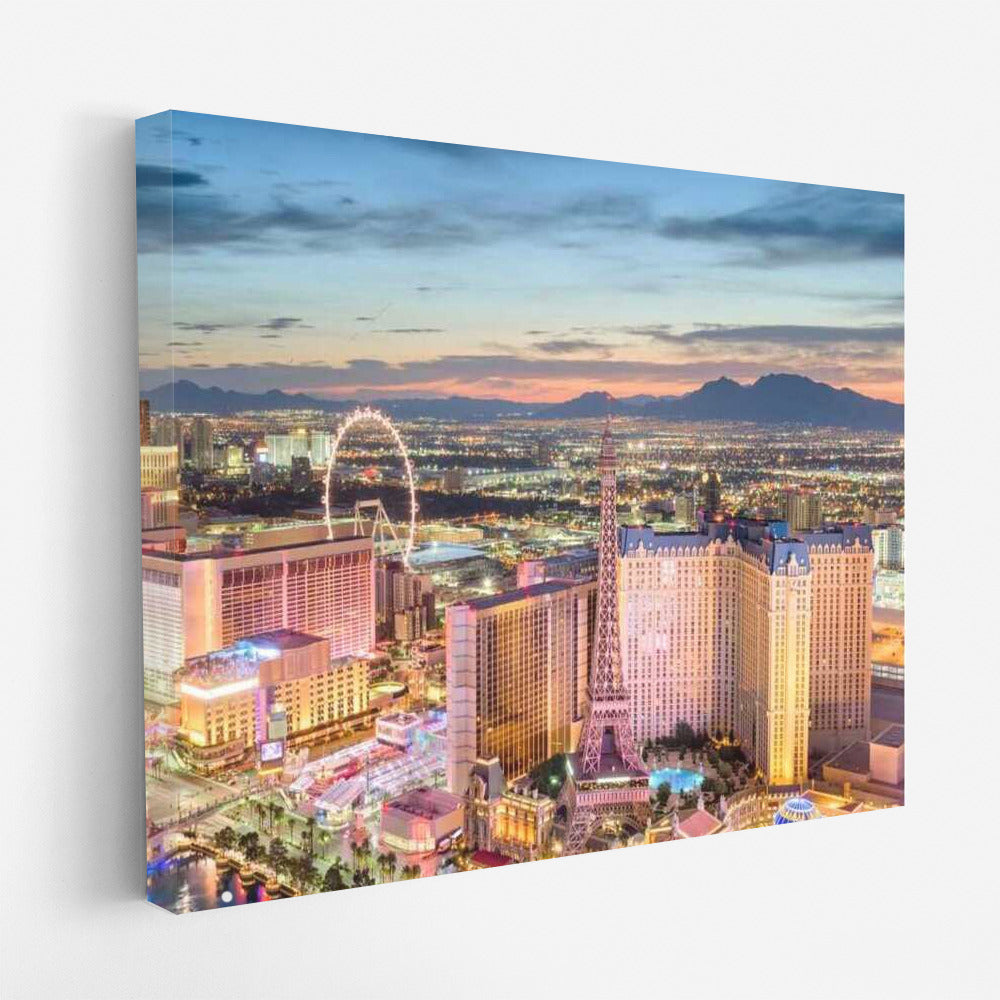Las Vegas Night Glow: Cityscape of Lights