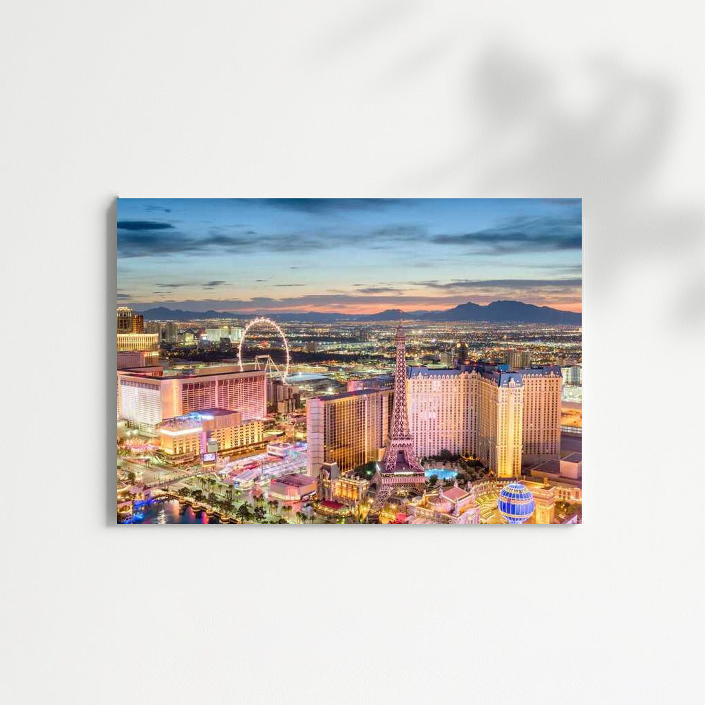 Las Vegas Night Glow: Cityscape of Lights