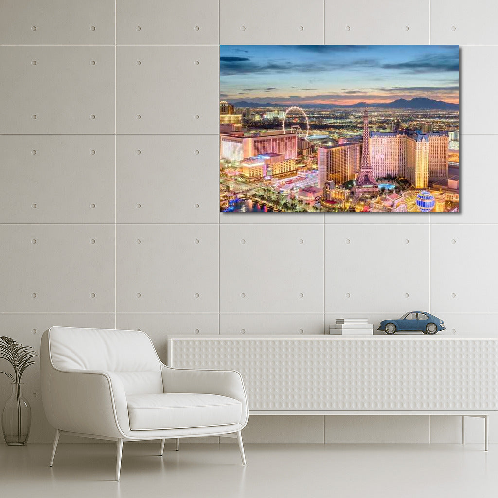 Las Vegas Night Glow: Cityscape of Lights