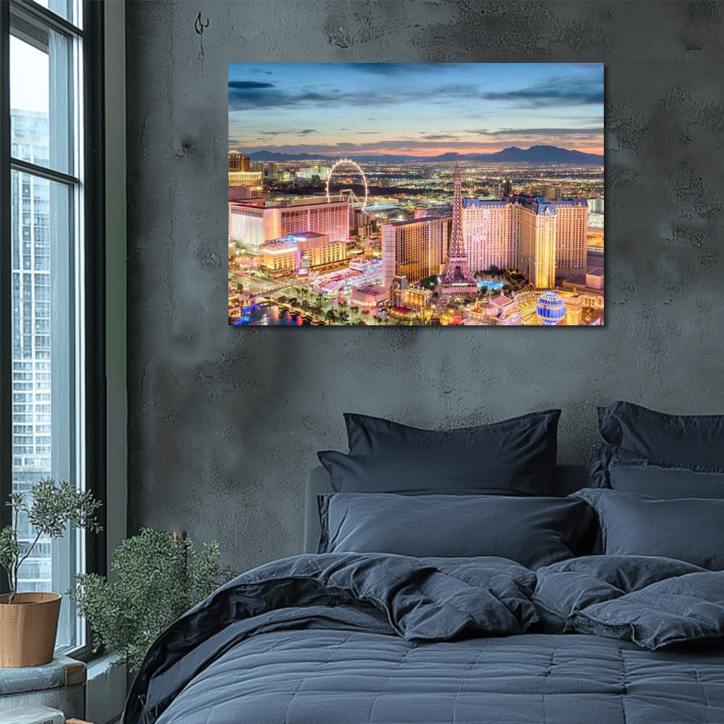 Las Vegas Night Glow: Cityscape of Lights