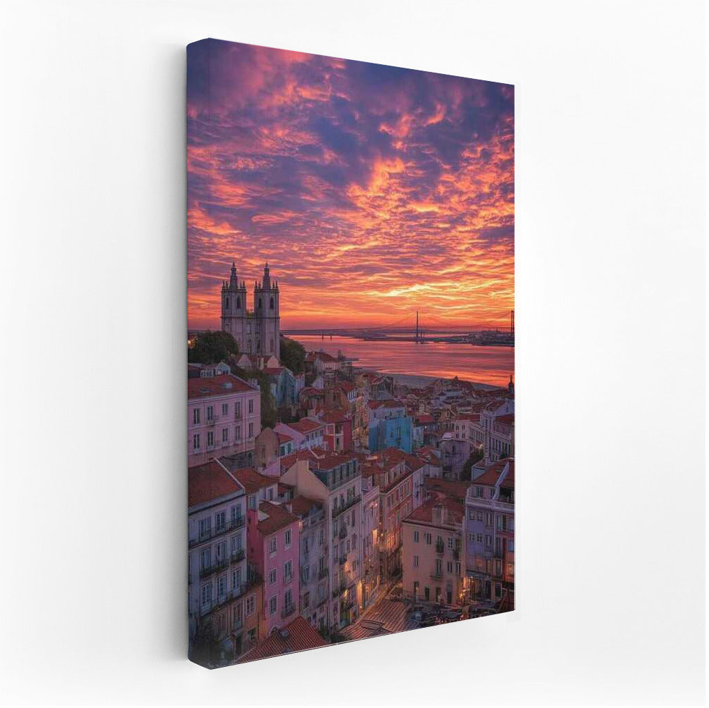 Sunset Charm of Lisbon: Cityscapes