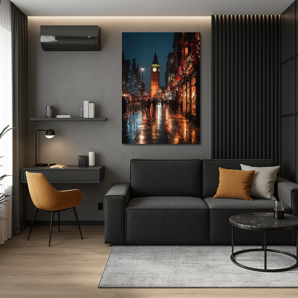 London Evening Symphony: City Lights and Reflections