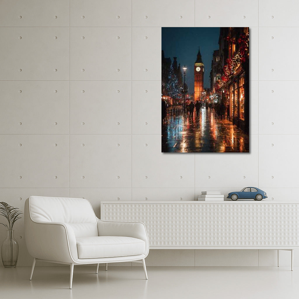 London Evening Symphony: City Lights and Reflections