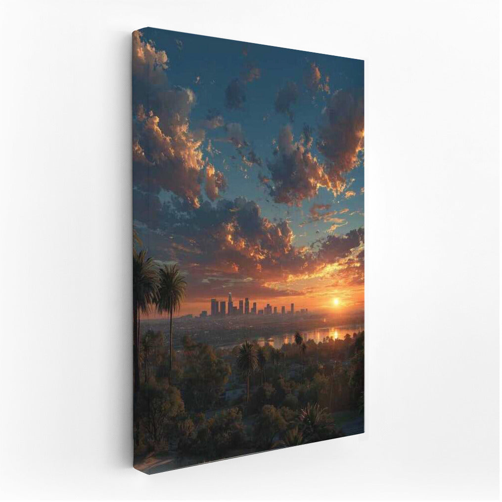 Sunset Symphony: Los Angeles Skyline