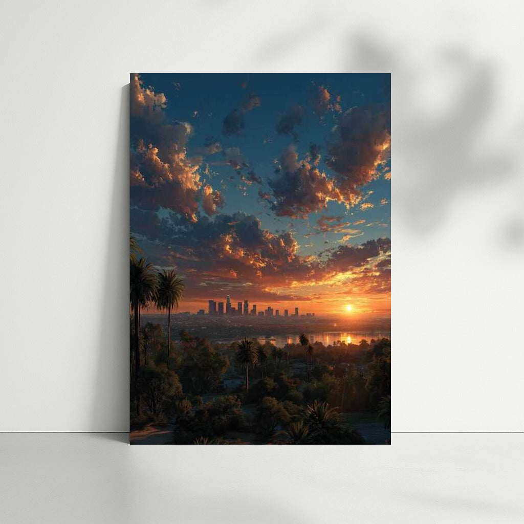 Sunset Symphony: Los Angeles Skyline