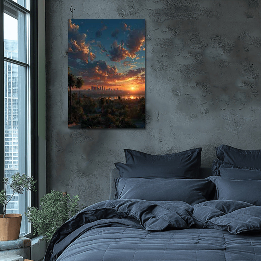 Sunset Symphony: Los Angeles Skyline