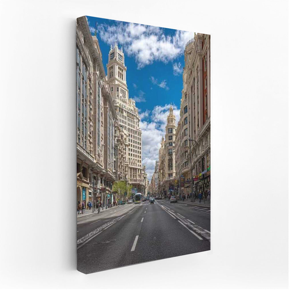 Madrid Symphony: The Dynamics of Streets and the Grandeur of Skyscrapers