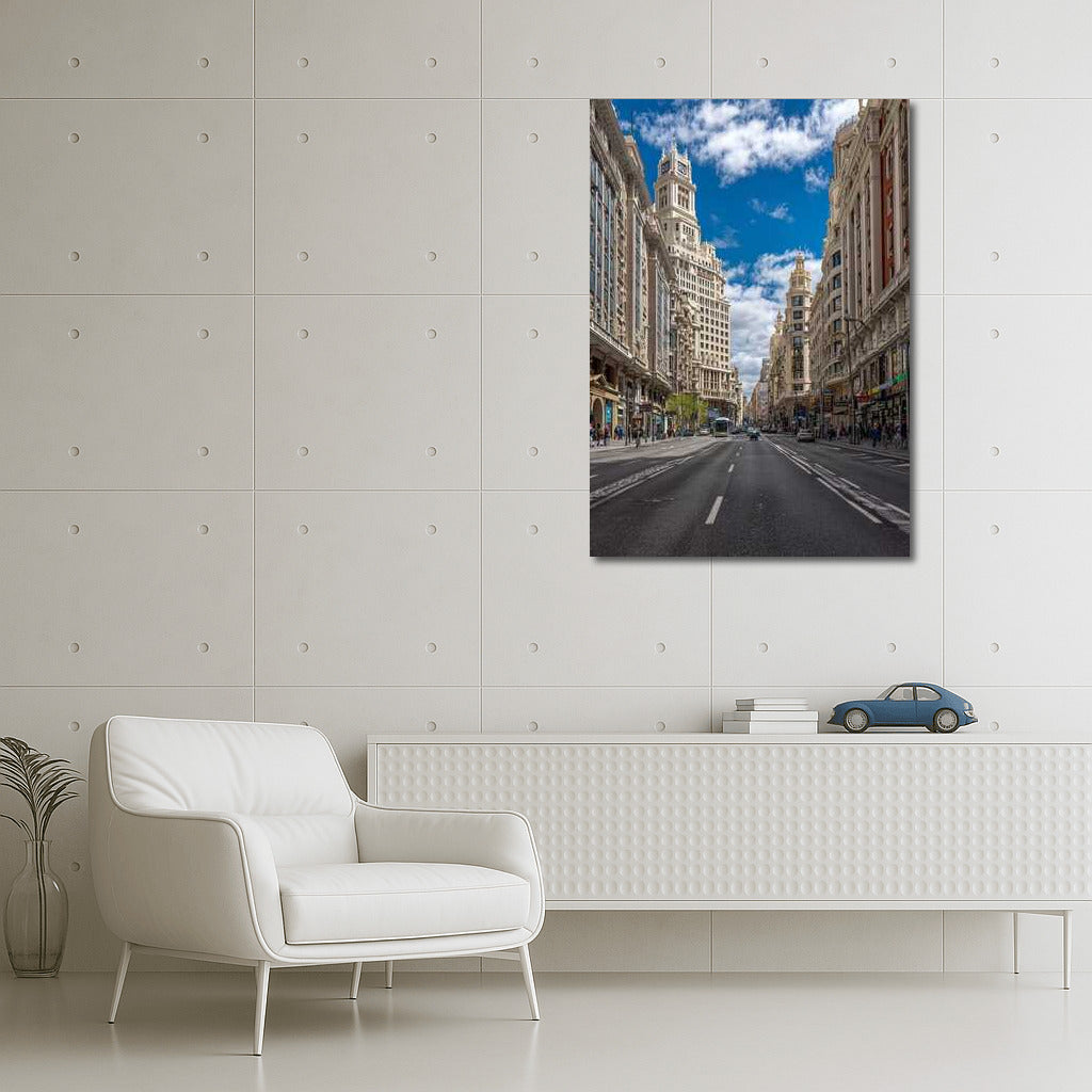 Madrid Symphony: The Dynamics of Streets and the Grandeur of Skyscrapers