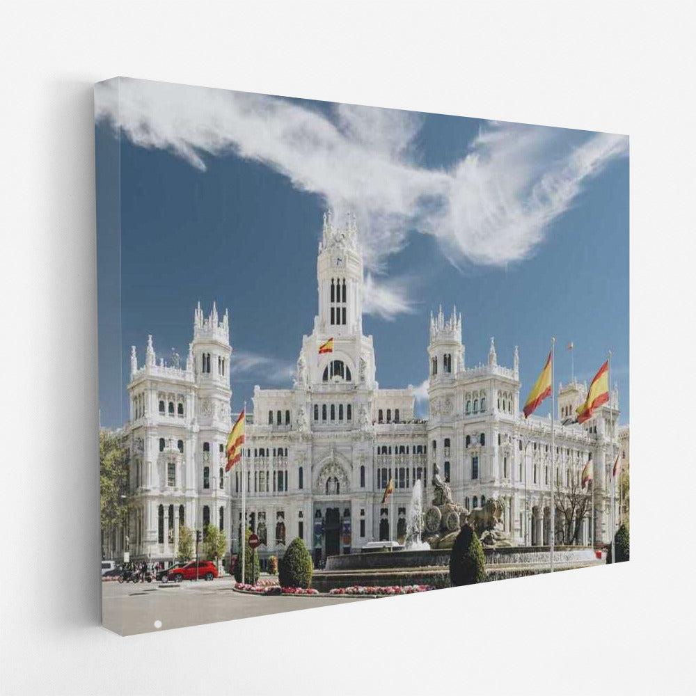 The Grandeur of Madrid: The City's Silhouette in the Spanish Sky