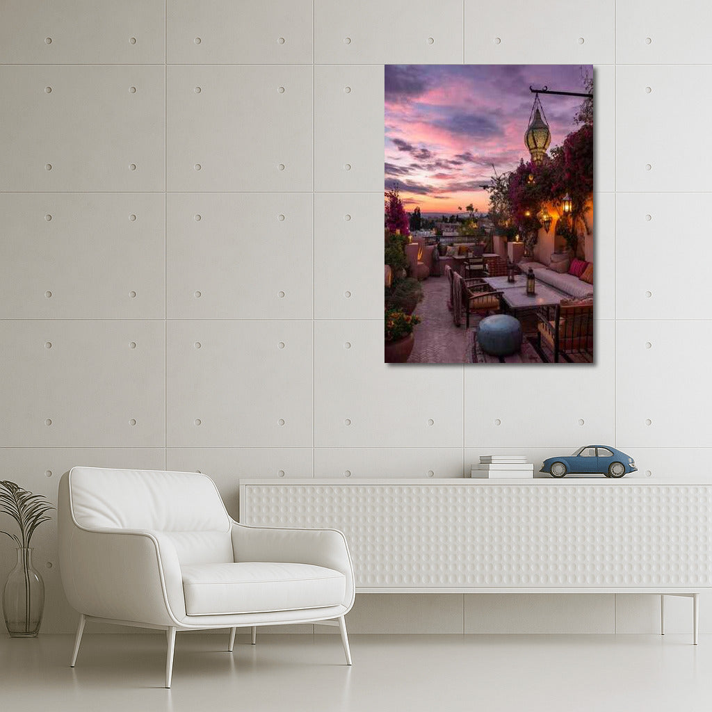 Sunset Charm of Marrakech: Evening Silhouette